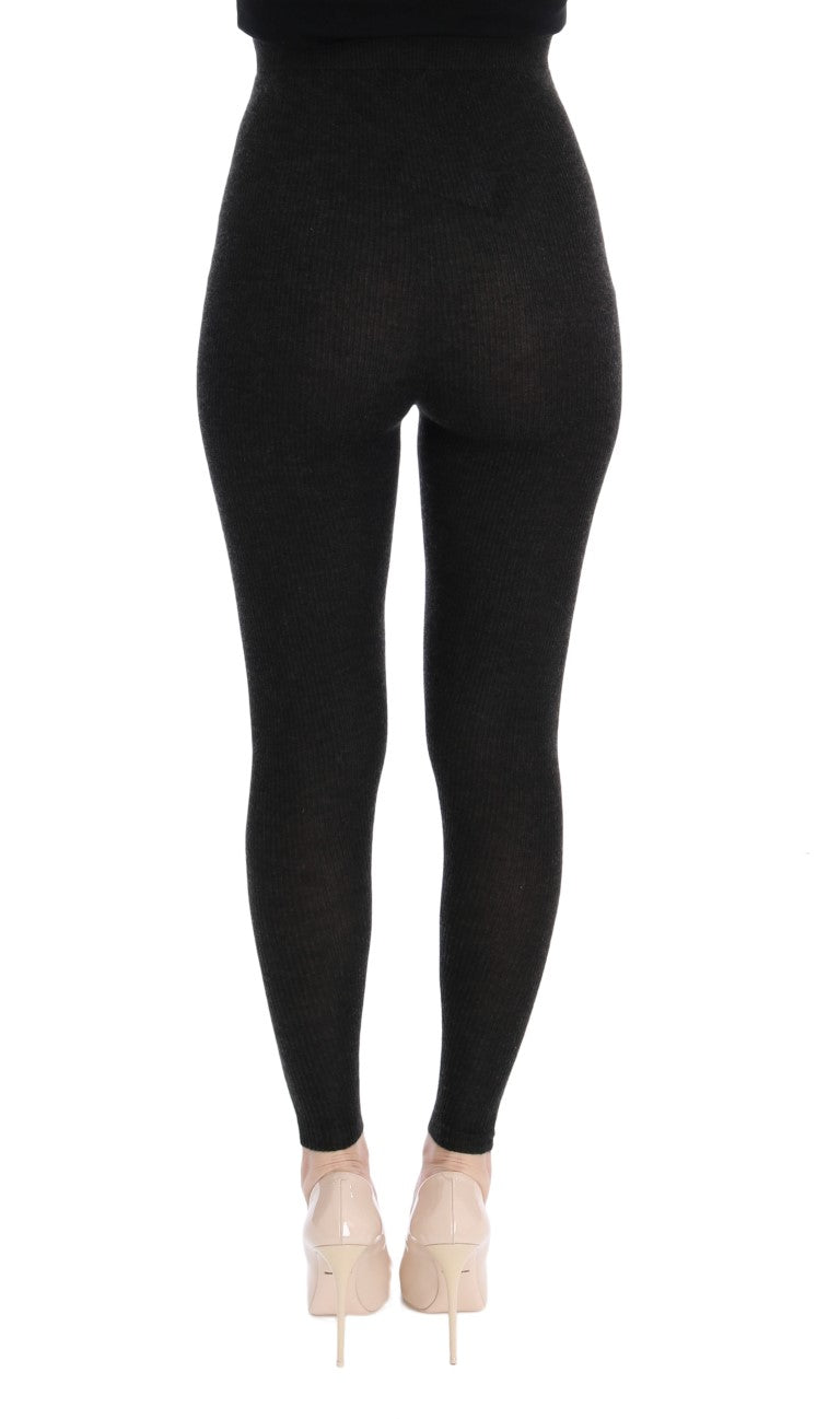 Dolce & Gabbana Elegant High - Waist Cashmere Tights Pants - Sandy Store ByNet