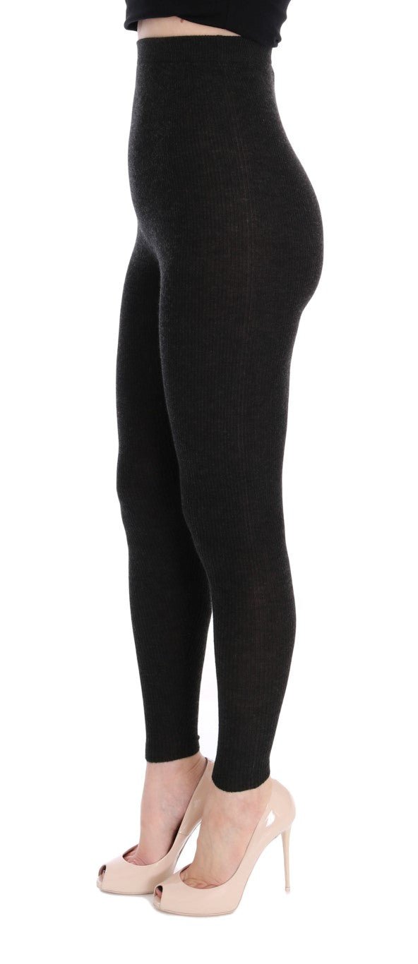 Dolce & Gabbana Elegant High - Waist Cashmere Tights Pants - Sandy Store ByNet