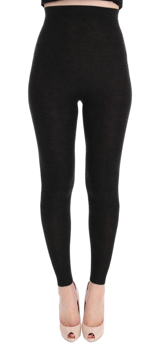 Dolce & Gabbana Elegant High - Waist Cashmere Tights Pants - Sandy Store ByNet