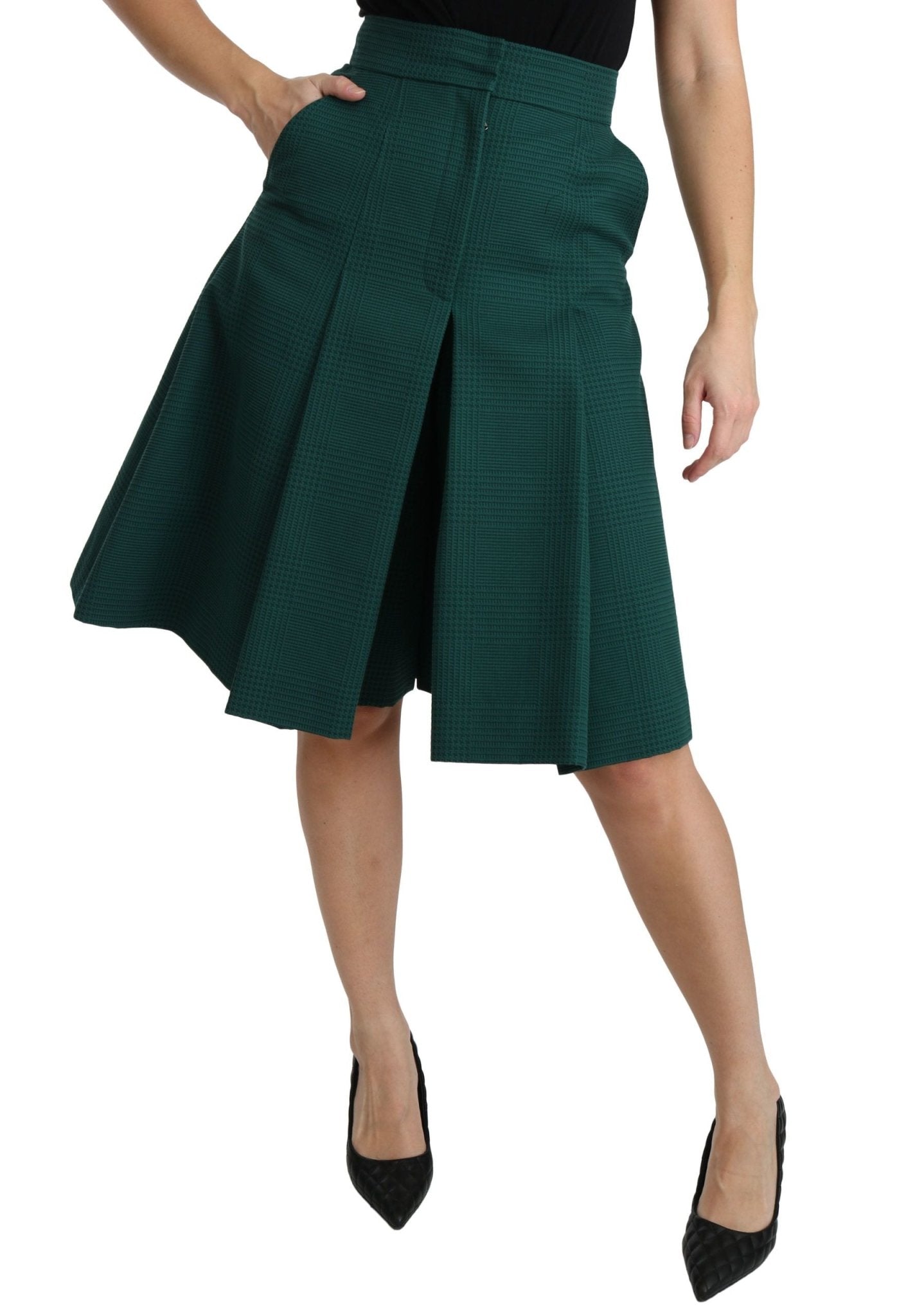 Dolce & Gabbana Elegant High Waist Knee Length Skirt - Sandy Store ByNet