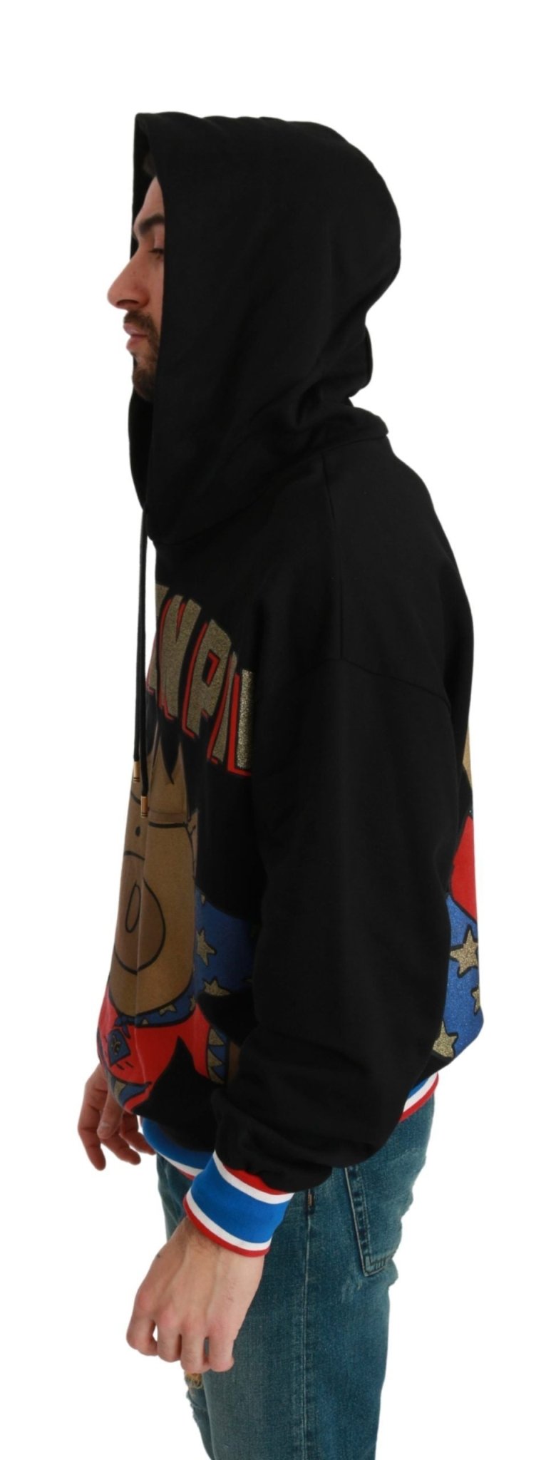 Dolce & Gabbana Elegant Hooded Pullover With Regal Motif - Sandy Store ByNet