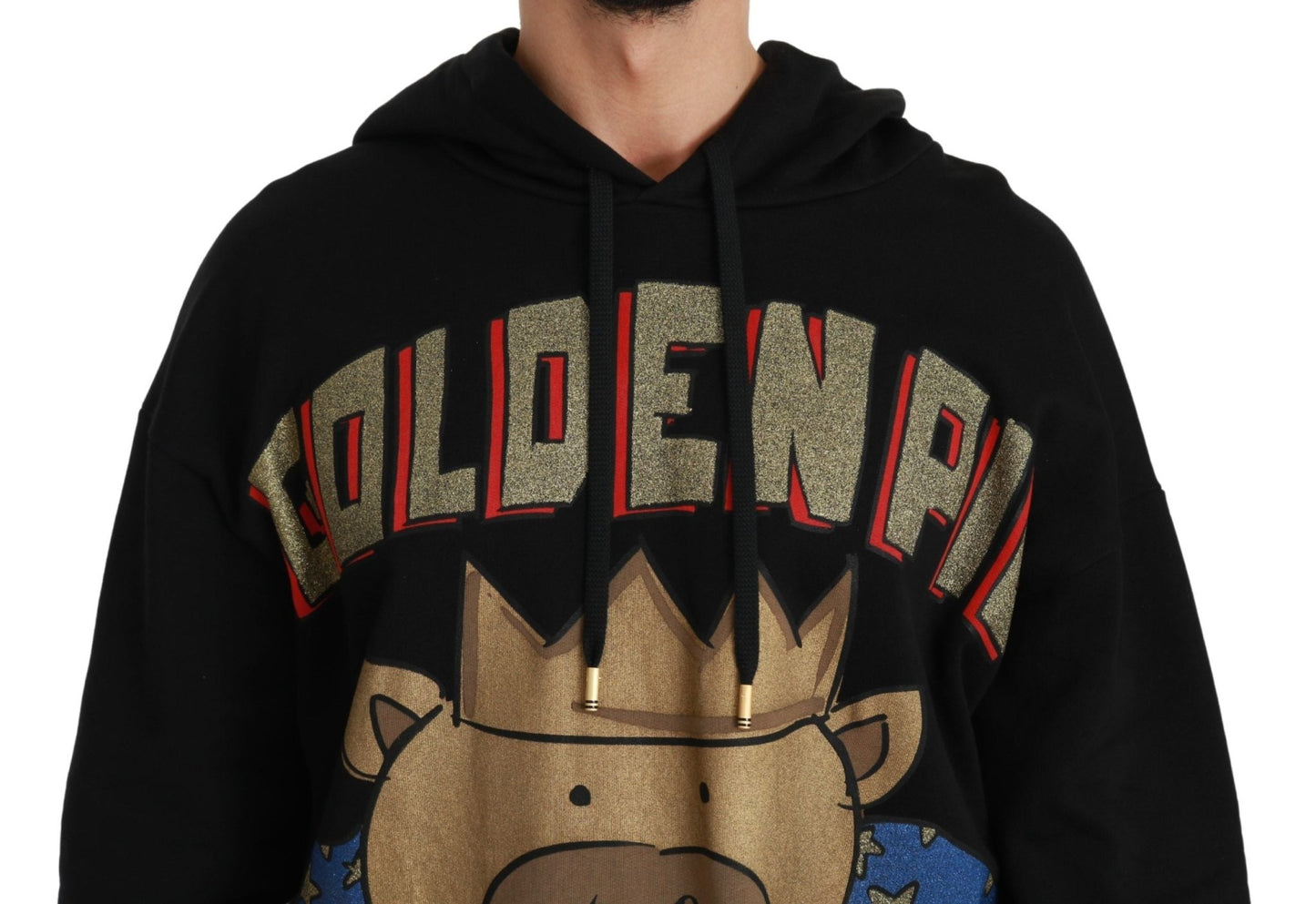Dolce & Gabbana Elegant Hooded Pullover With Regal Motif - Sandy Store ByNet