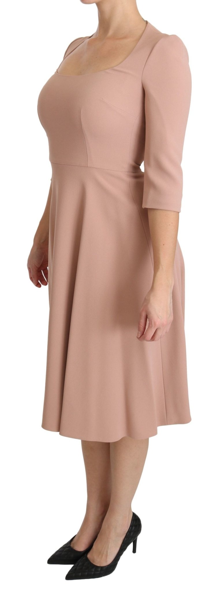 Dolce & Gabbana Elegant Light Pink A - Line Knee Length Dress - Sandy Store ByNet