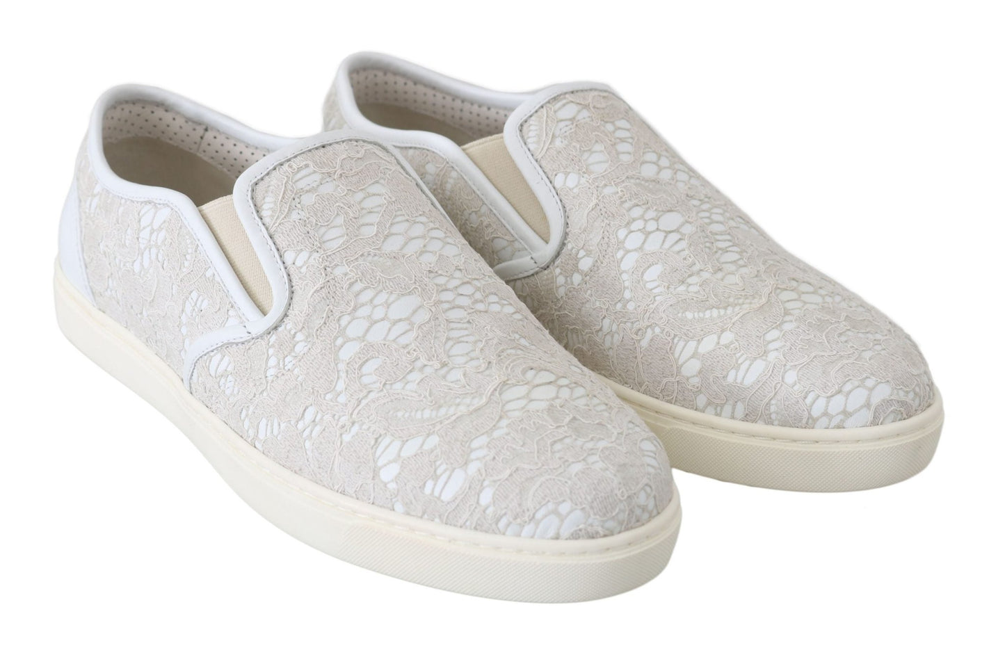 Dolce & Gabbana Elegant Off White Loafers for Ladies - Sandy Store ByNet