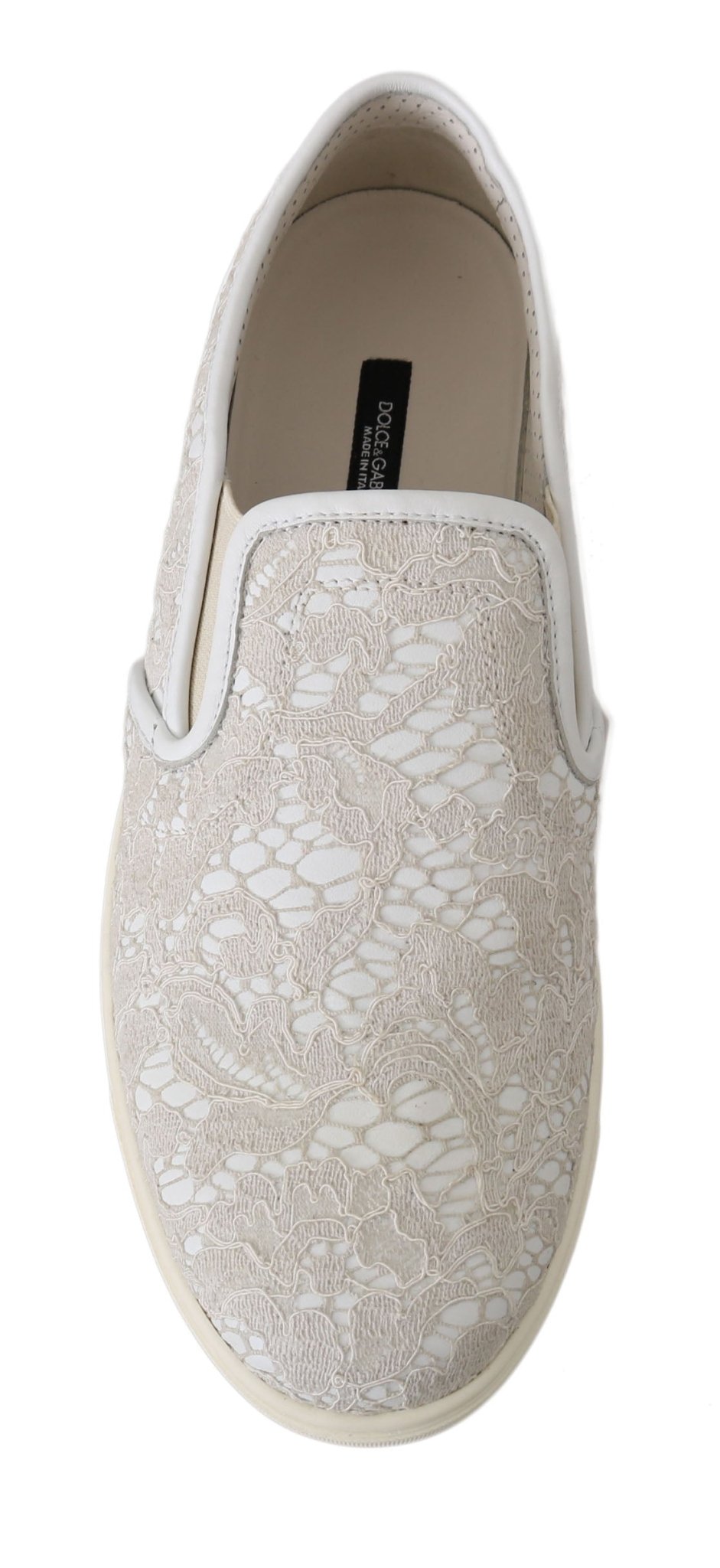 Dolce & Gabbana Elegant Off White Loafers for Ladies - Sandy Store ByNet