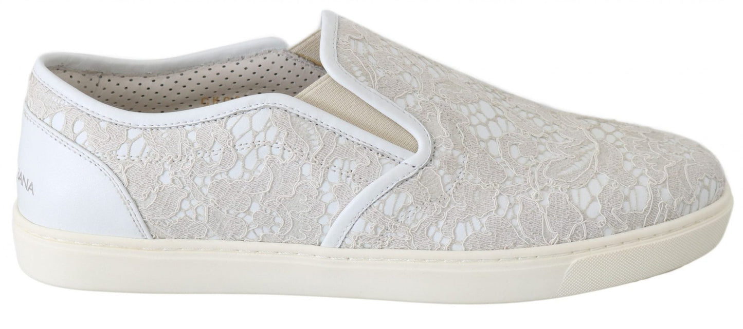 Dolce & Gabbana Elegant Off White Loafers for Ladies - Sandy Store ByNet