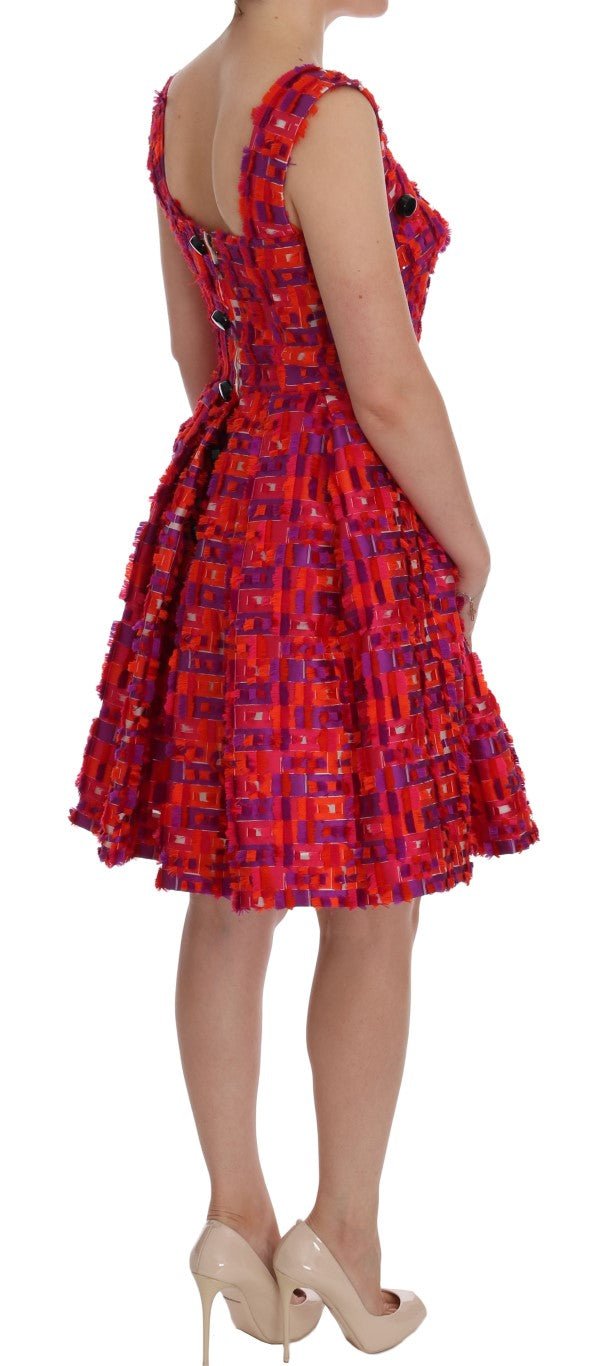 Dolce & Gabbana Elegant Pink A - Line Sleeveless Dress - Sandy Store ByNet