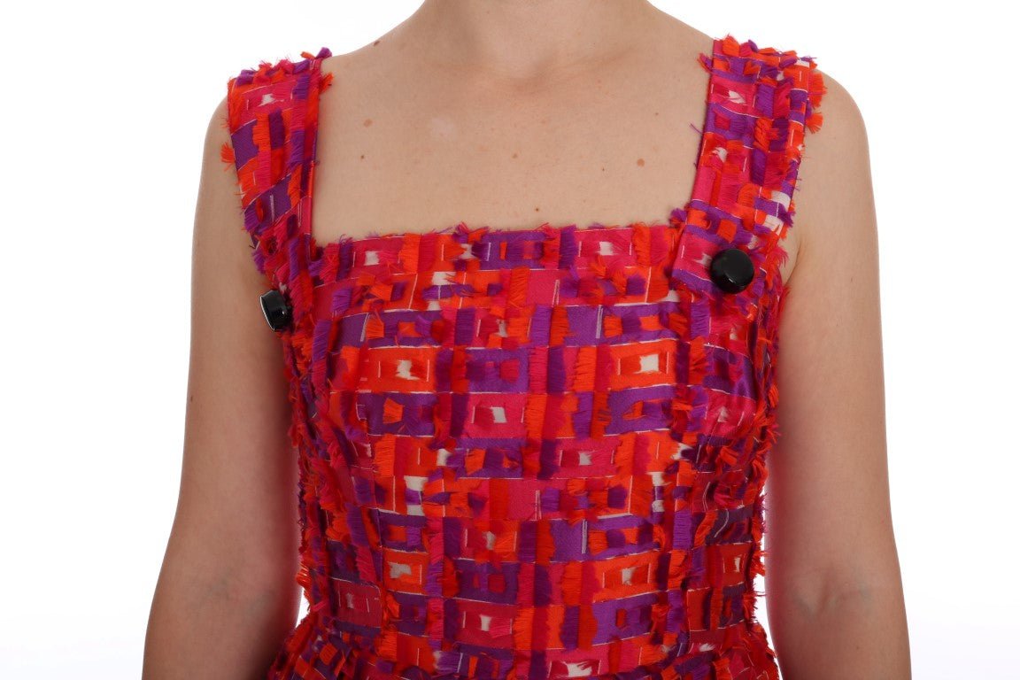 Dolce & Gabbana Elegant Pink A - Line Sleeveless Dress - Sandy Store ByNet