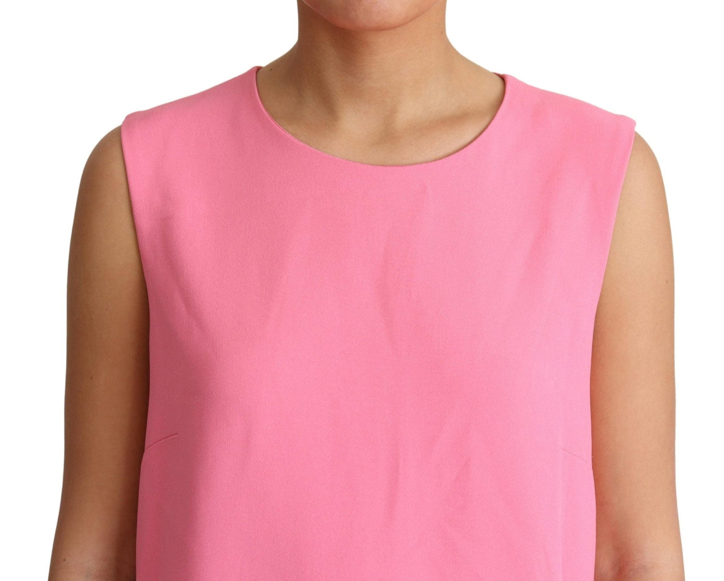 Dolce & Gabbana Elegant Pink Shift Knee Length Dress - Sandy Store ByNet