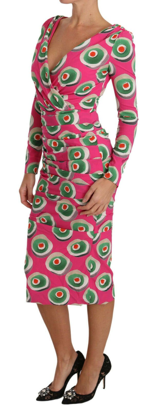 Dolce & Gabbana Elegant Pink Silk Sheath Bodycon Dress - Sandy Store ByNet