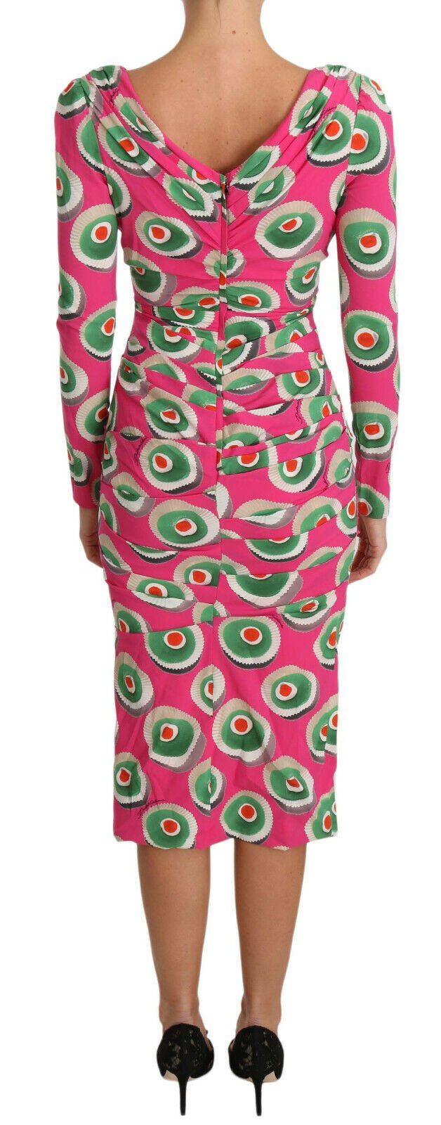 Dolce & Gabbana Elegant Pink Silk Sheath Bodycon Dress - Sandy Store ByNet