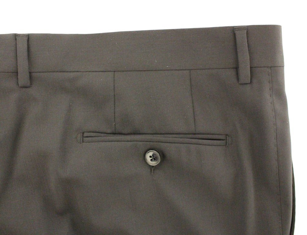 Dolce & Gabbana Elegant Pleated Black Wool Trousers - Sandy Store ByNet