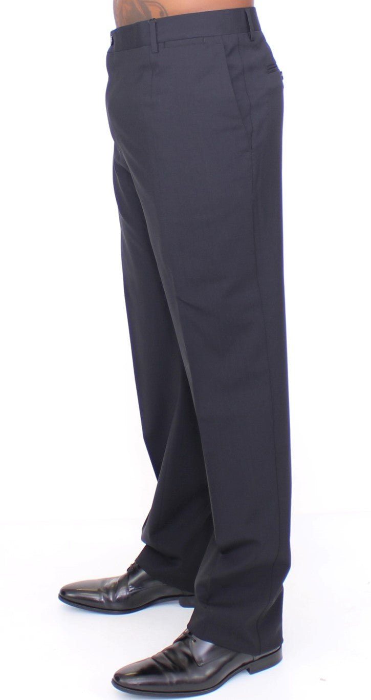 Dolce & Gabbana Elegant Pleated Black Wool Trousers - Sandy Store ByNet