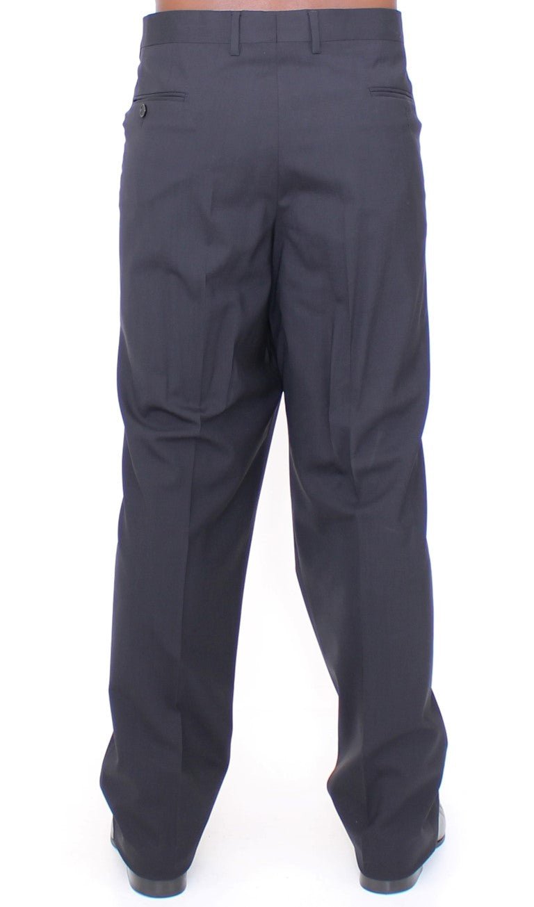 Dolce & Gabbana Elegant Pleated Black Wool Trousers - Sandy Store ByNet