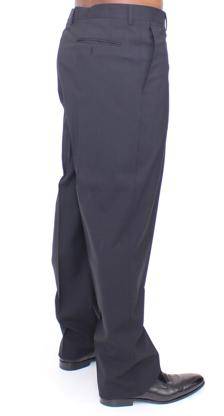Dolce & Gabbana Elegant Pleated Black Wool Trousers - Sandy Store ByNet