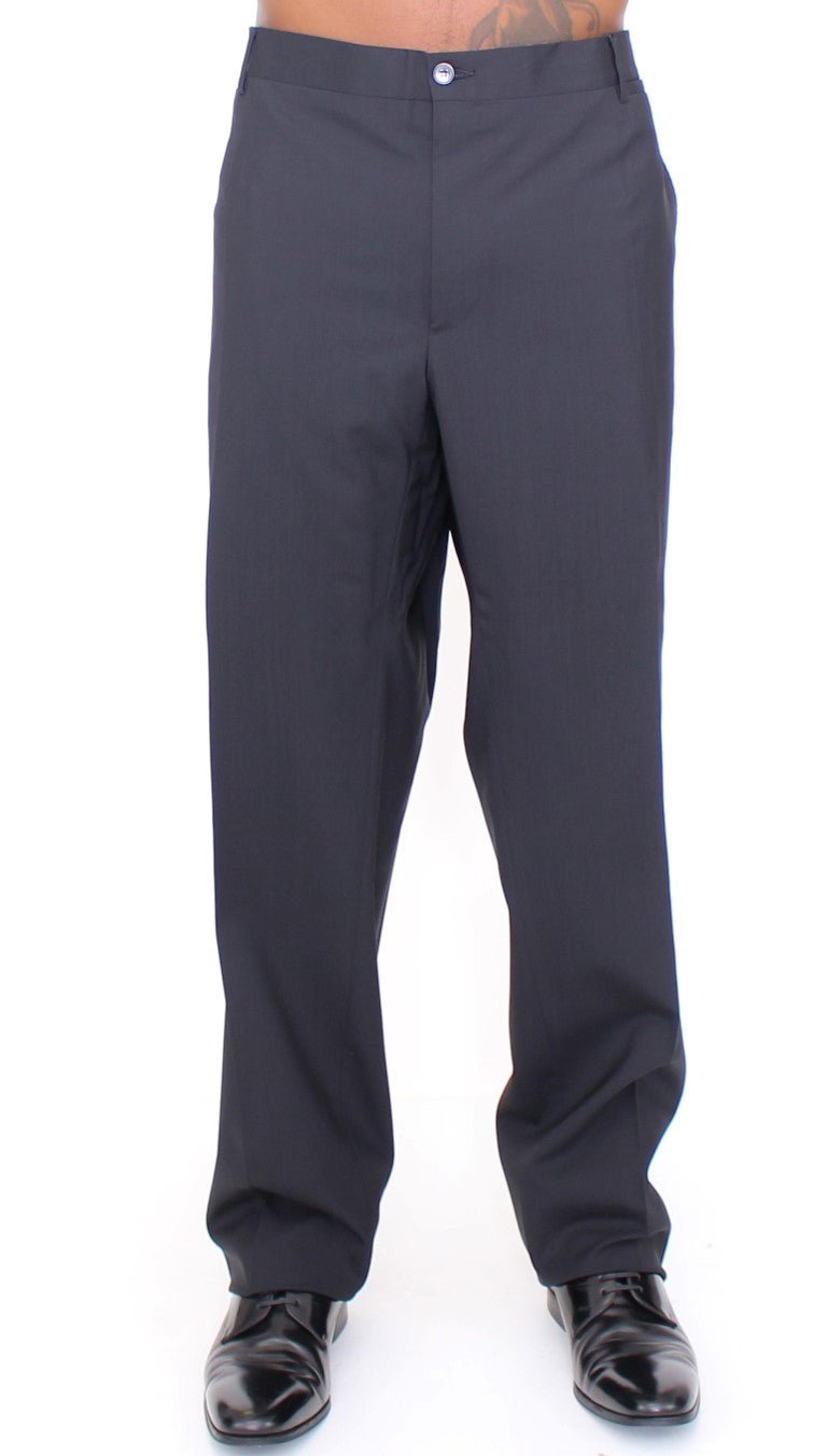 Dolce & Gabbana Elegant Pleated Black Wool Trousers - Sandy Store ByNet