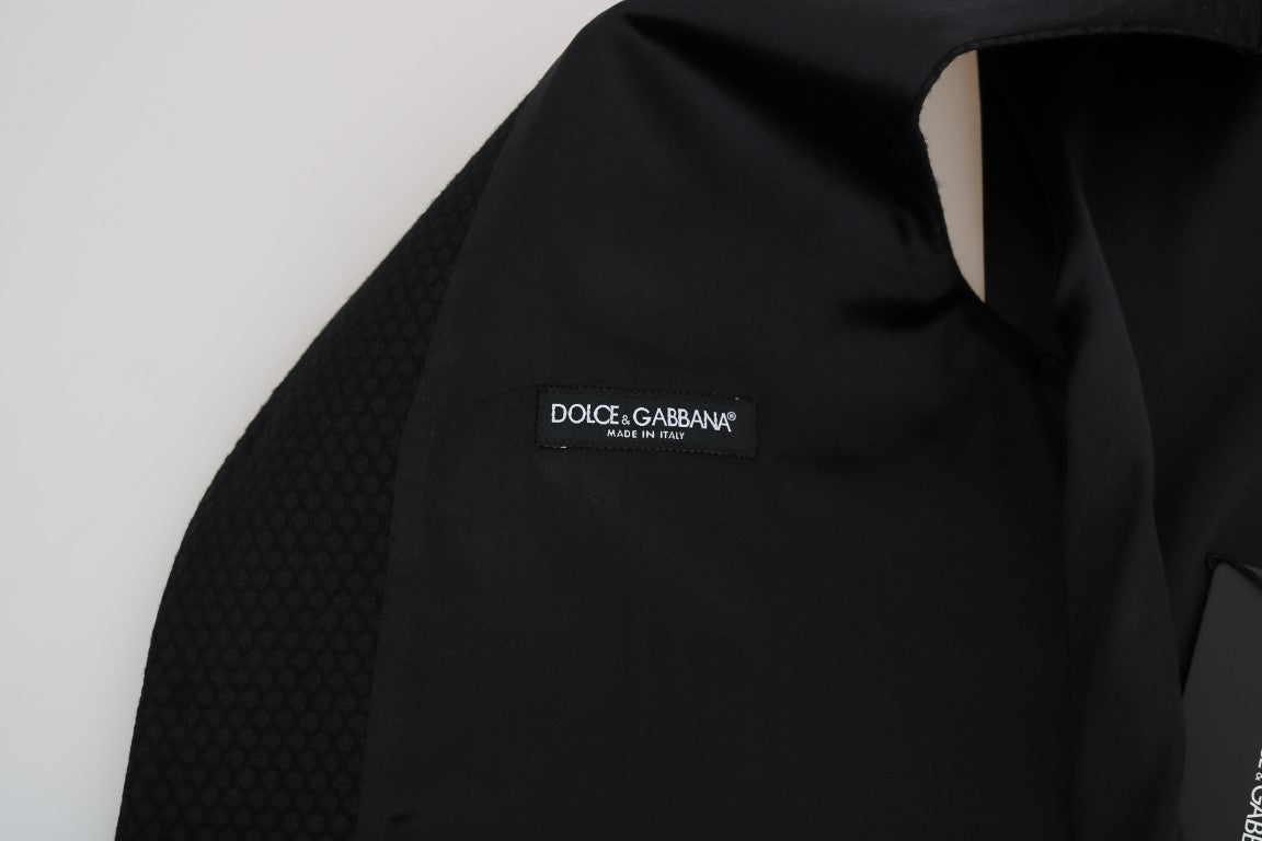 Dolce & Gabbana Elegant Polka Dot Black Dress Vest - Sandy Store ByNet