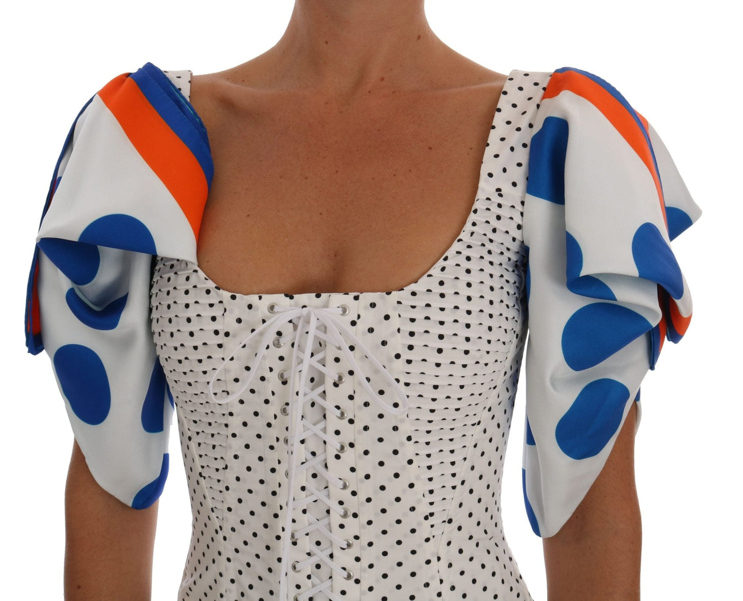 Dolce & Gabbana Elegant Polka Dot Bustier Top - Sandy Store ByNet
