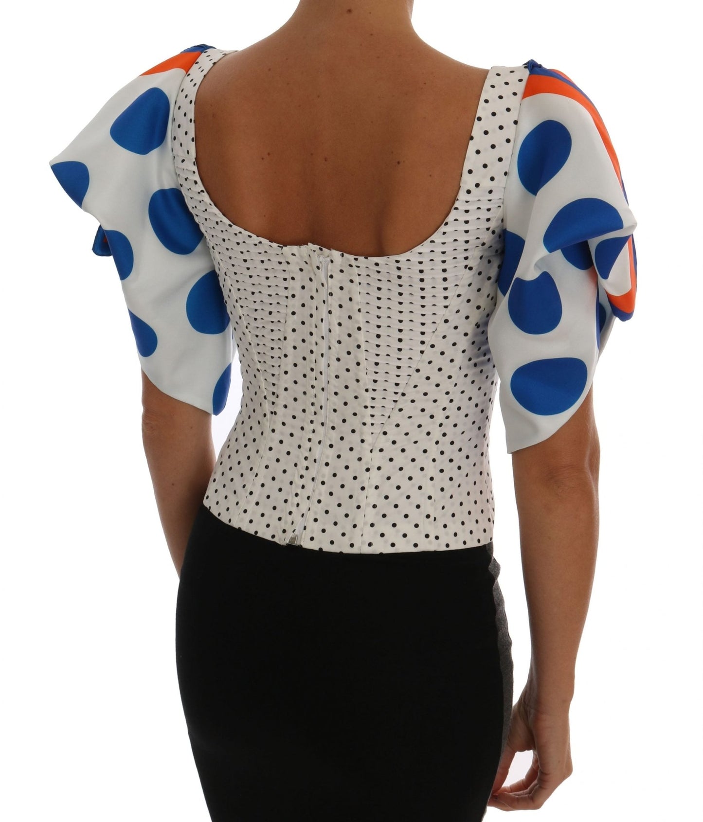 Dolce & Gabbana Elegant Polka Dot Bustier Top - Sandy Store ByNet