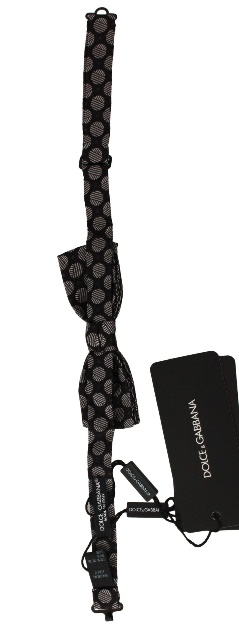 Dolce & Gabbana Elegant Polka Dot Silk Bow Tie - Sandy Store ByNet