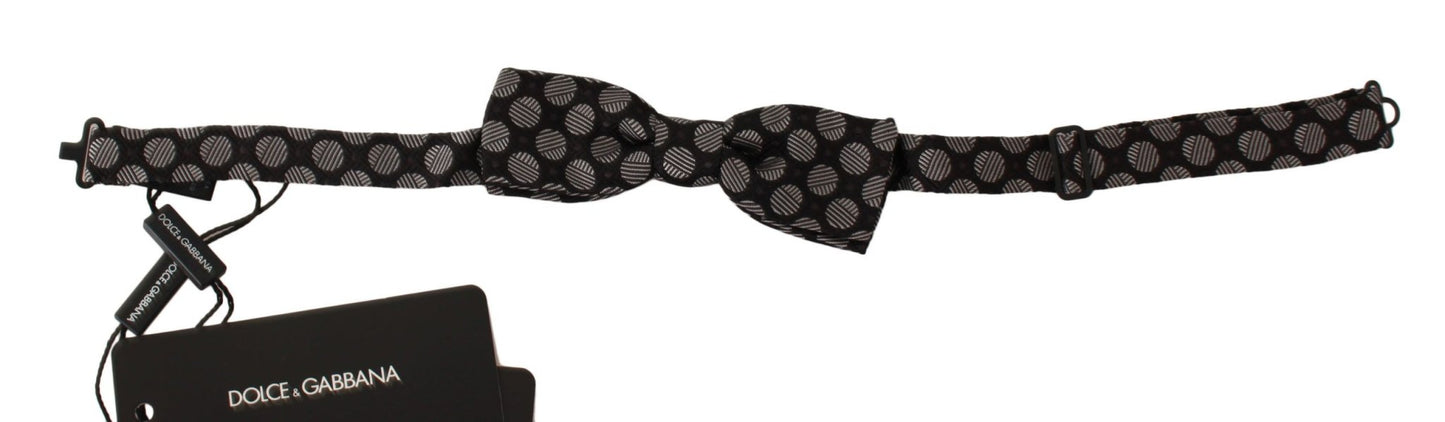 Dolce & Gabbana Elegant Polka Dot Silk Bow Tie - Sandy Store ByNet