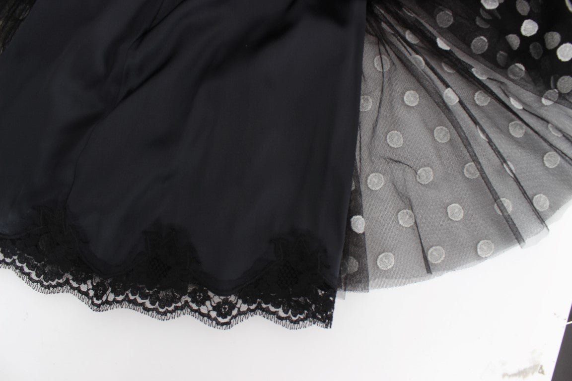 Dolce & Gabbana Elegant Polka Dotted Ruffled Dress - Sandy Store ByNet