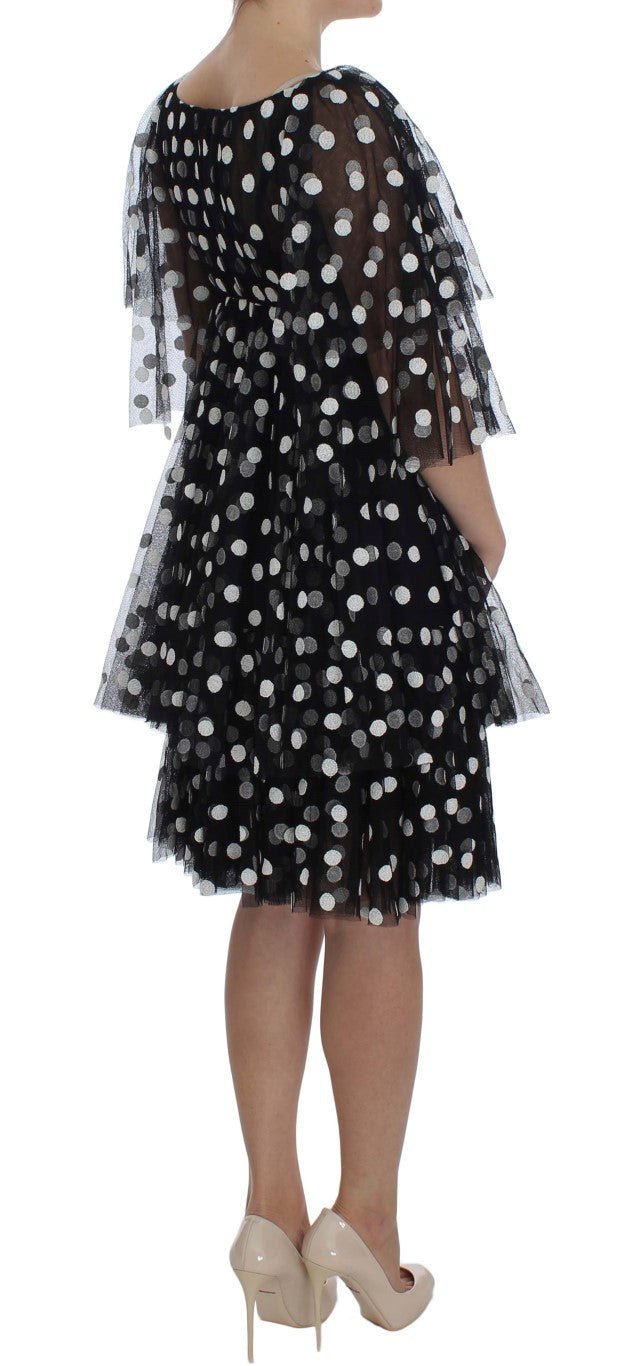 Dolce & Gabbana Elegant Polka Dotted Ruffled Dress - Sandy Store ByNet