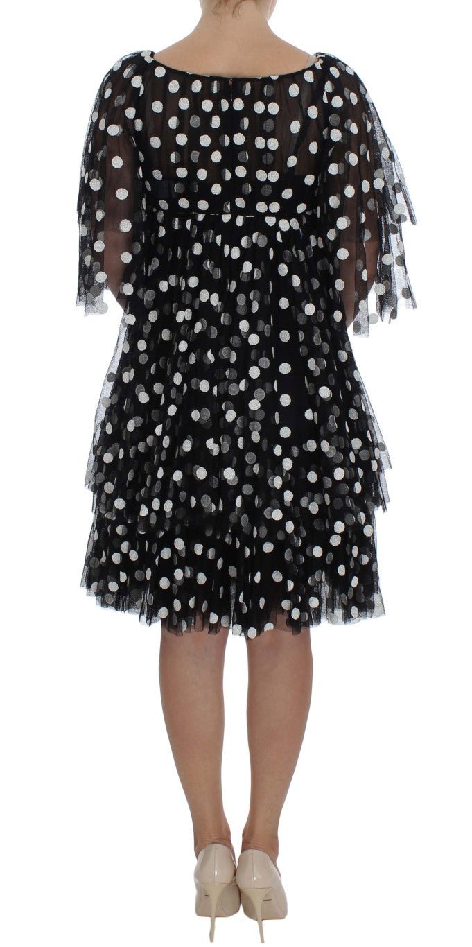Dolce & Gabbana Elegant Polka Dotted Ruffled Dress - Sandy Store ByNet