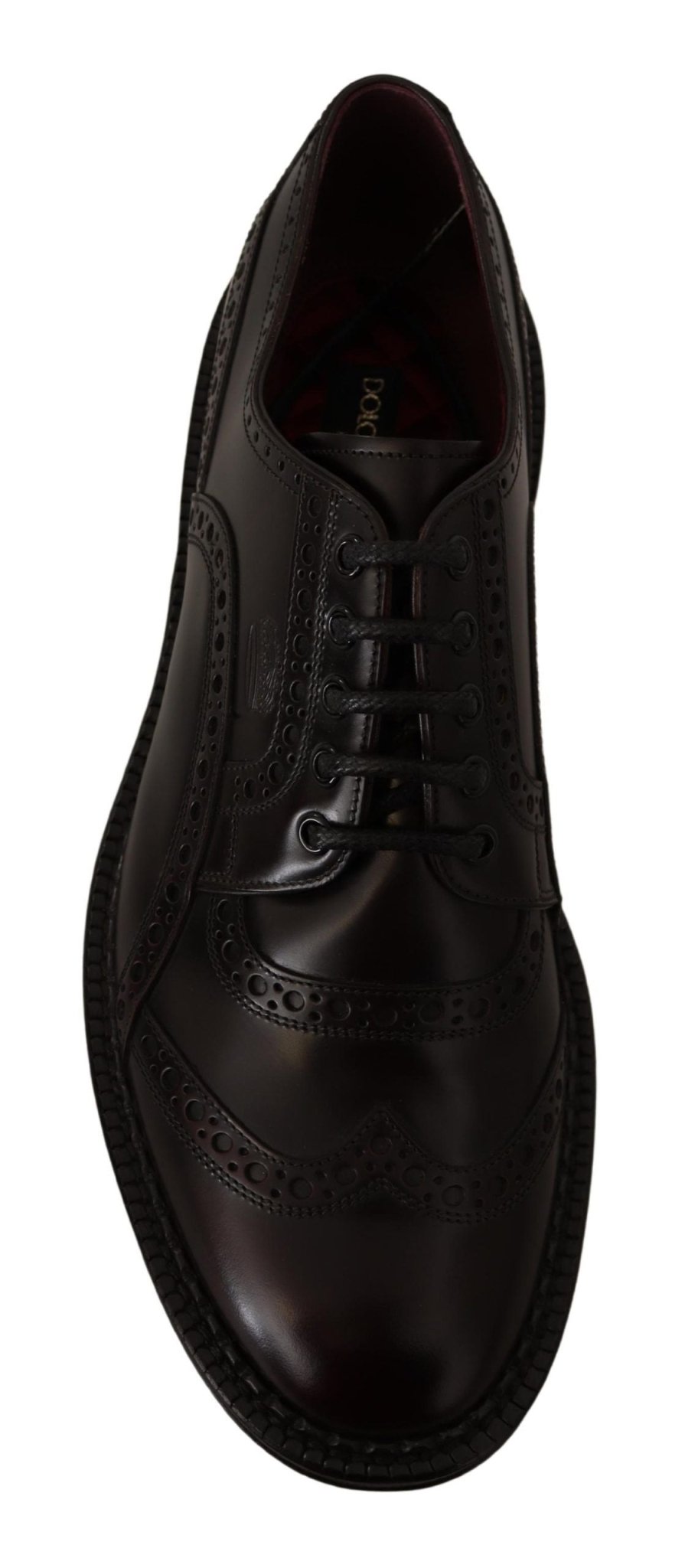 Dolce & Gabbana Elegant Purple Leather Derby Formal Shoes - Sandy Store ByNet
