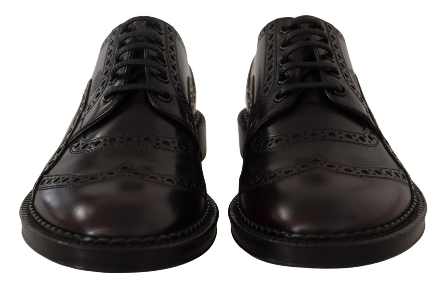 Dolce & Gabbana Elegant Purple Leather Derby Formal Shoes - Sandy Store ByNet