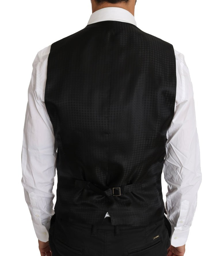 Dolce & Gabbana Elegant Purple Patterned Men's Formal Vest - Sandy Store ByNet