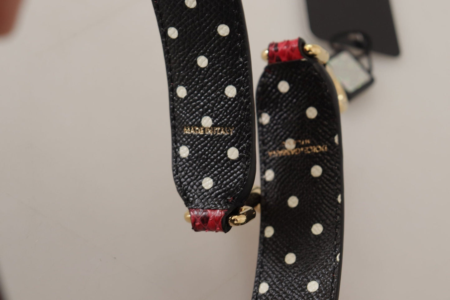 Dolce & Gabbana Elegant Red Python Leather Shoulder Strap - Sandy Store ByNet