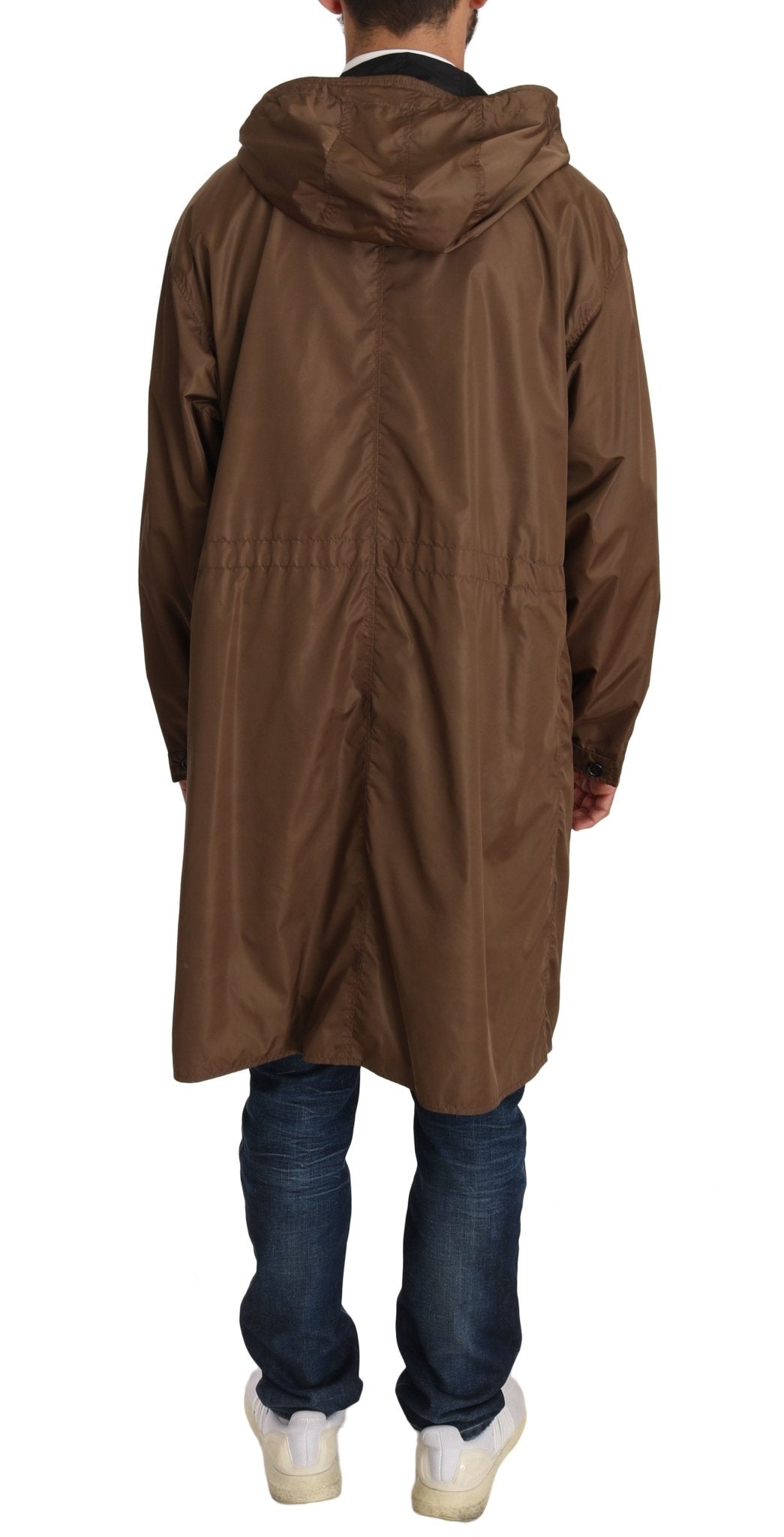 Dolce & Gabbana Elegant Reversible Hooded Raincoat - Sandy Store ByNet