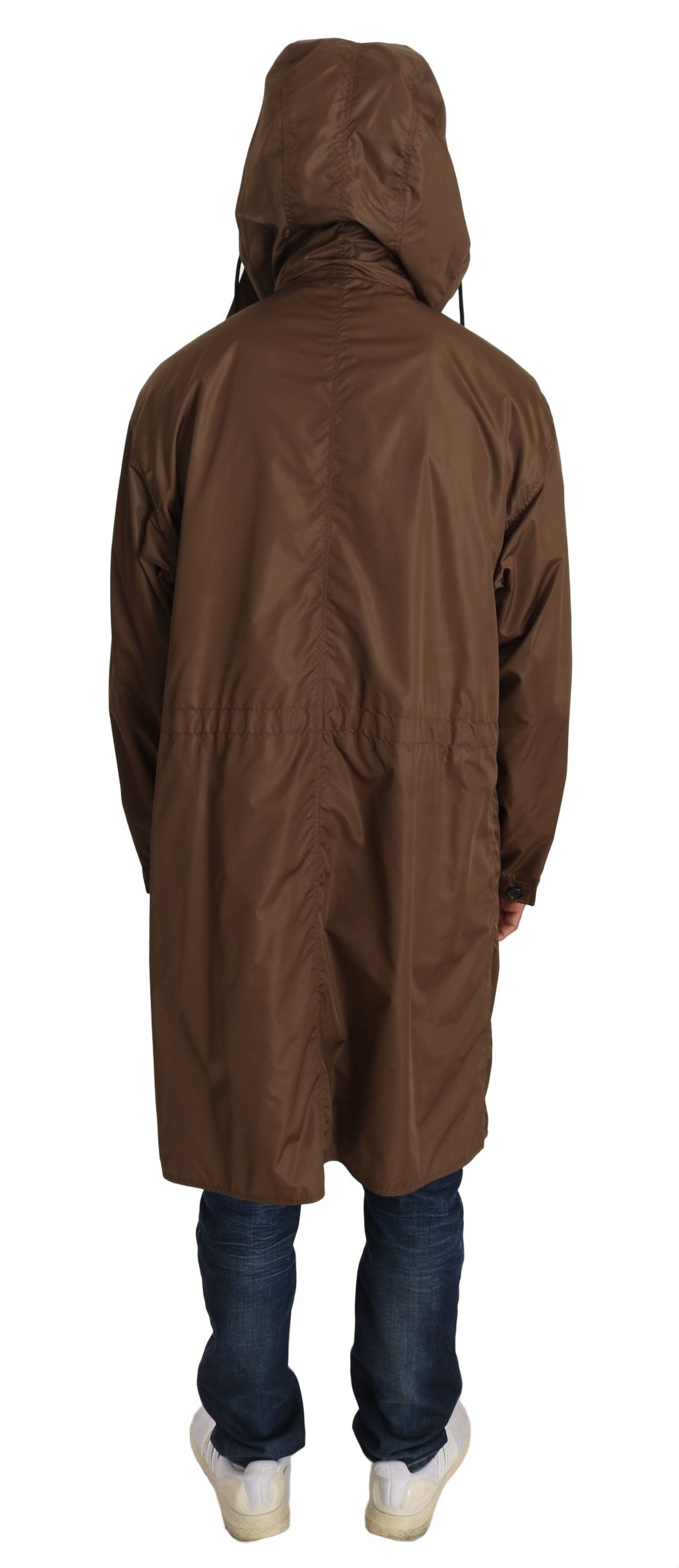 Dolce & Gabbana Elegant Reversible Hooded Raincoat - Sandy Store ByNet
