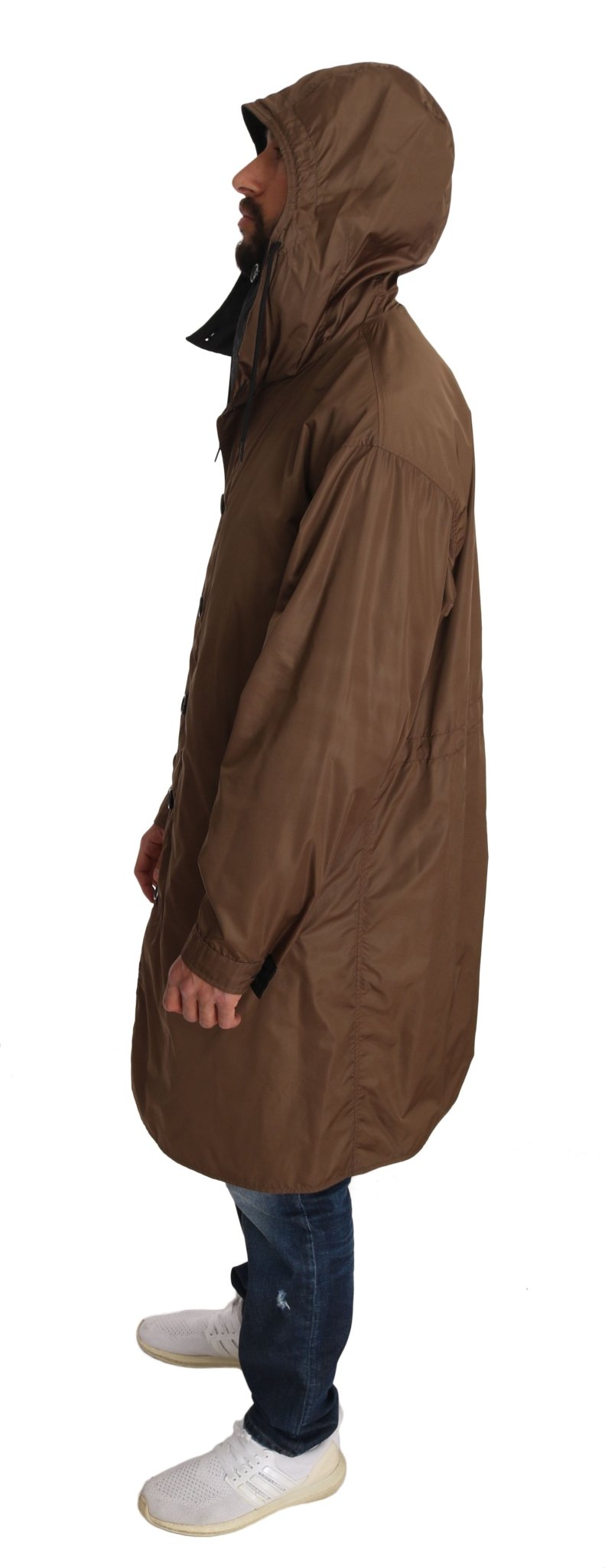 Dolce & Gabbana Elegant Reversible Hooded Raincoat - Sandy Store ByNet