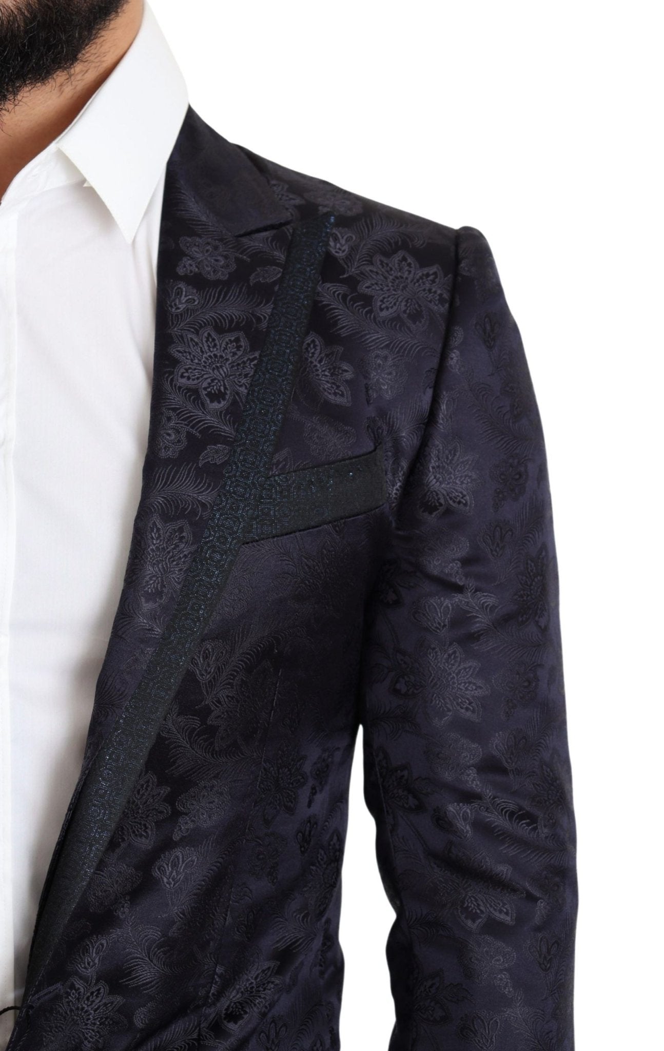 Dolce & Gabbana Elegant Silk Blend Martini Blazer in Blue - Sandy Store ByNet