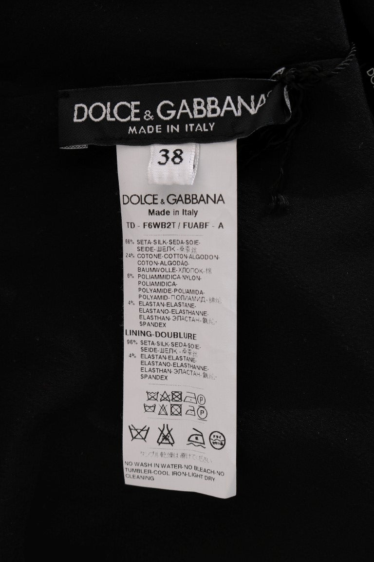 Dolce & Gabbana Elegant Silk Floral Lace Kaftan Maxi Dress - Sandy Store ByNet