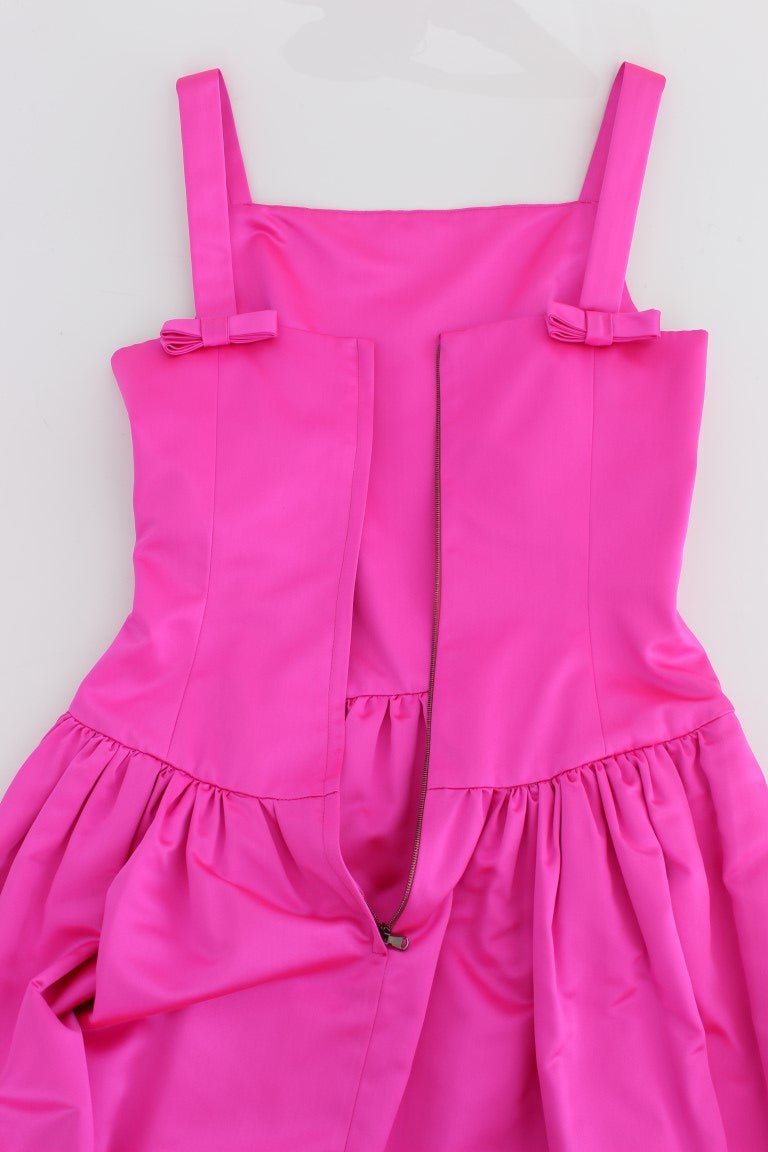 Dolce & Gabbana Elegant Silk Full Length Pink Sheath Dress - Sandy Store ByNet