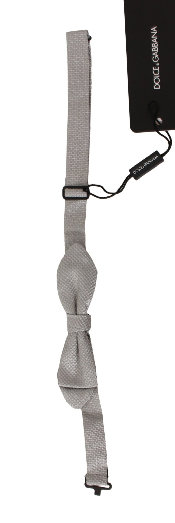 Dolce & Gabbana Elegant Silk Gray Bow Tie - Sandy Store ByNet