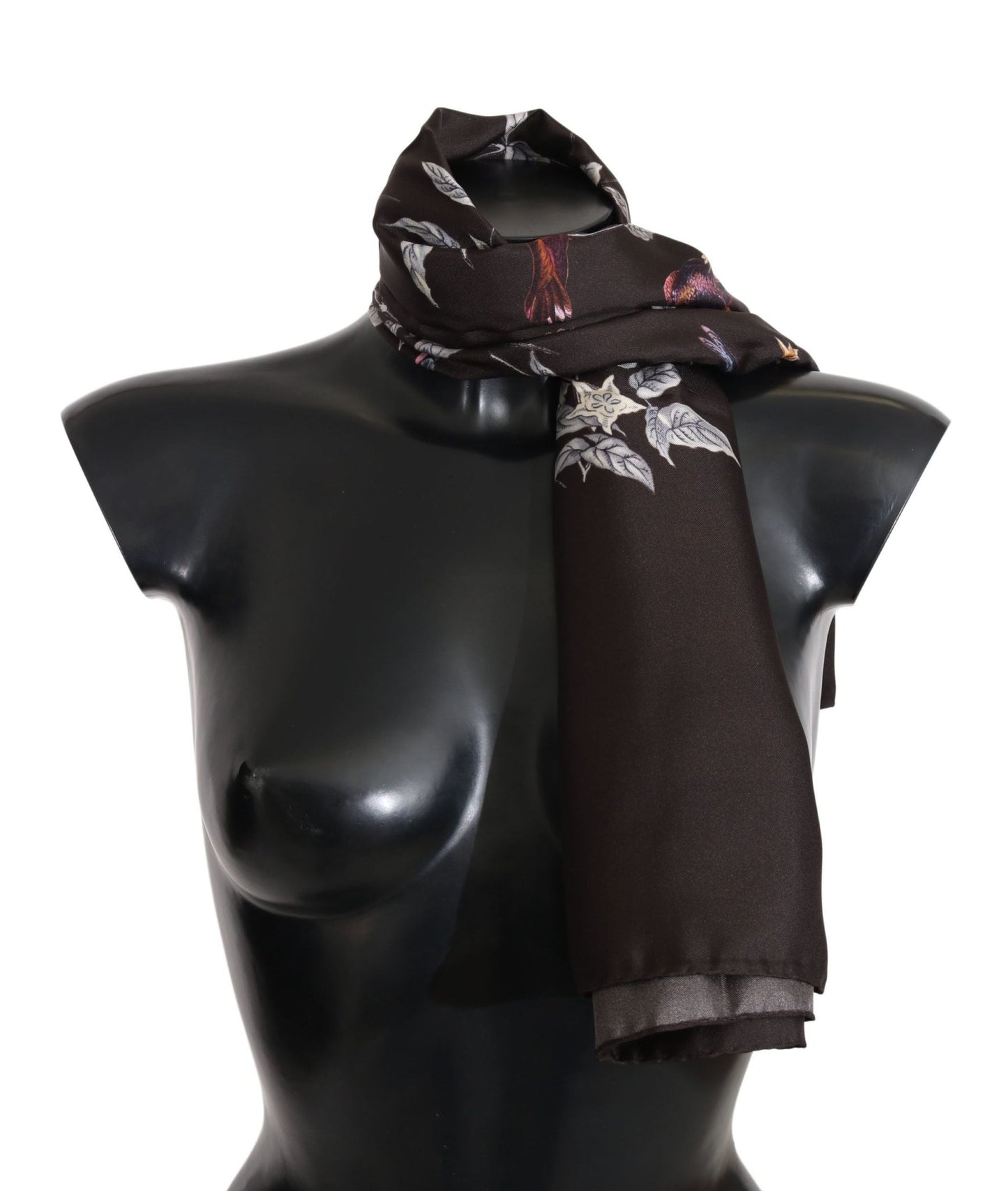 Dolce & Gabbana Elegant Silk Scarf Wrap in Luxe Brown - Sandy Store ByNet
