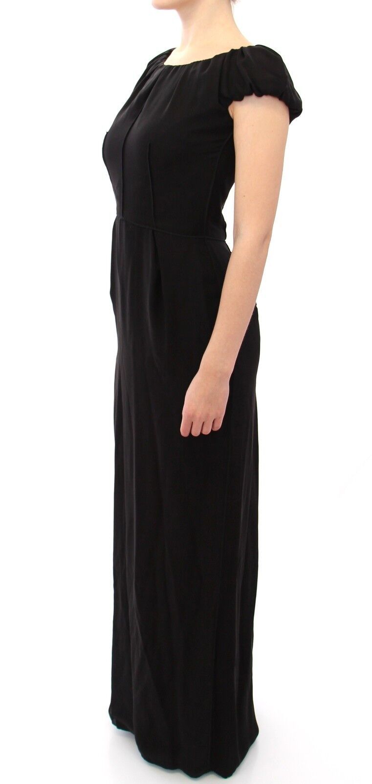 Dolce & Gabbana Elegant Silk Shortsleeved Evening Gown - Sandy Store ByNet