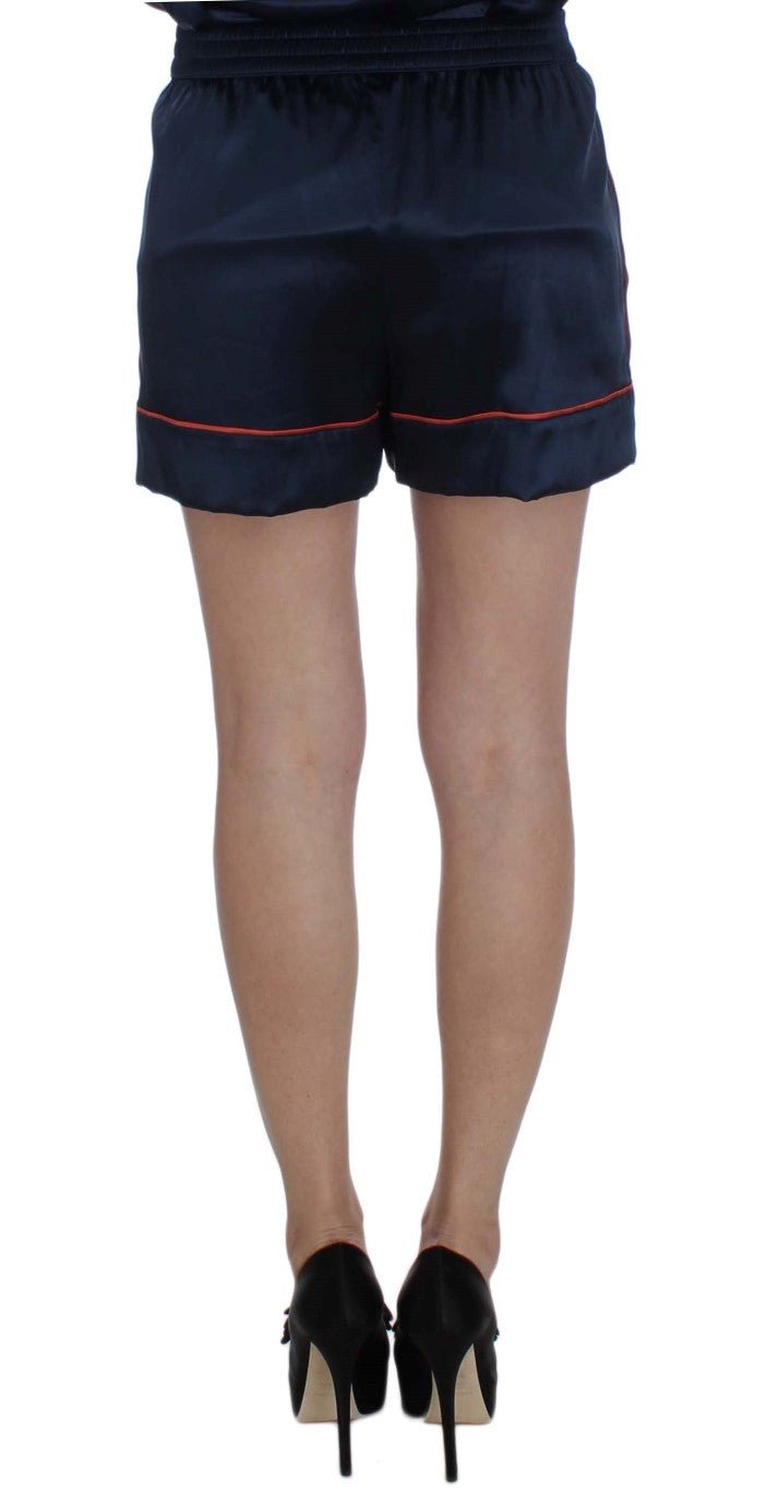 Dolce & Gabbana Elegant Silk Stretch Mini Shorts - Sandy Store ByNet