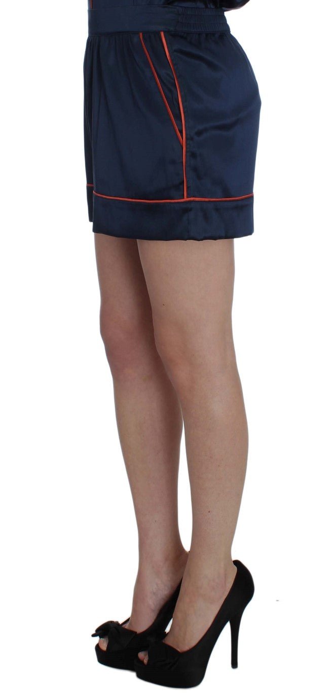 Dolce & Gabbana Elegant Silk Stretch Mini Shorts - Sandy Store ByNet