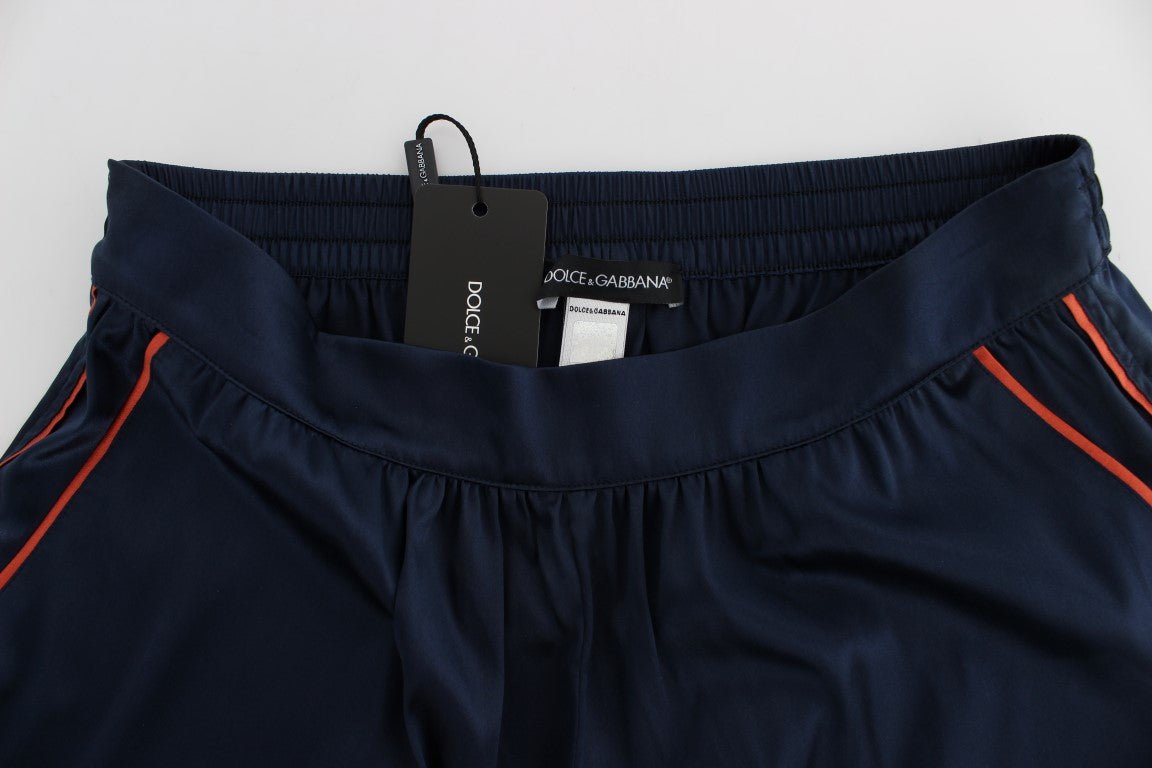 Dolce & Gabbana Elegant Silk Stretch Mini Shorts - Sandy Store ByNet