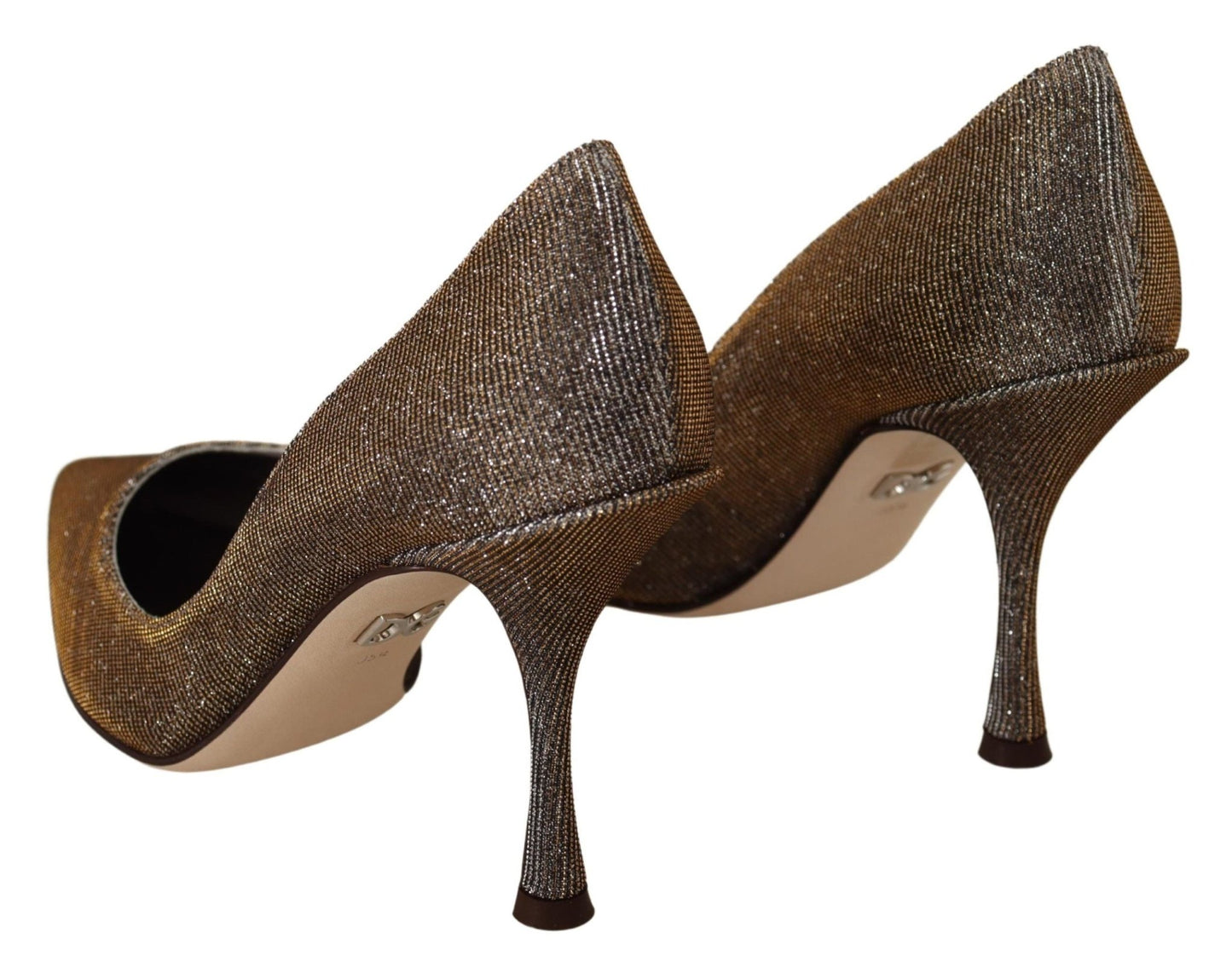 Dolce & Gabbana Elegant Silver Heels Pumps Classic - Sandy Store ByNet