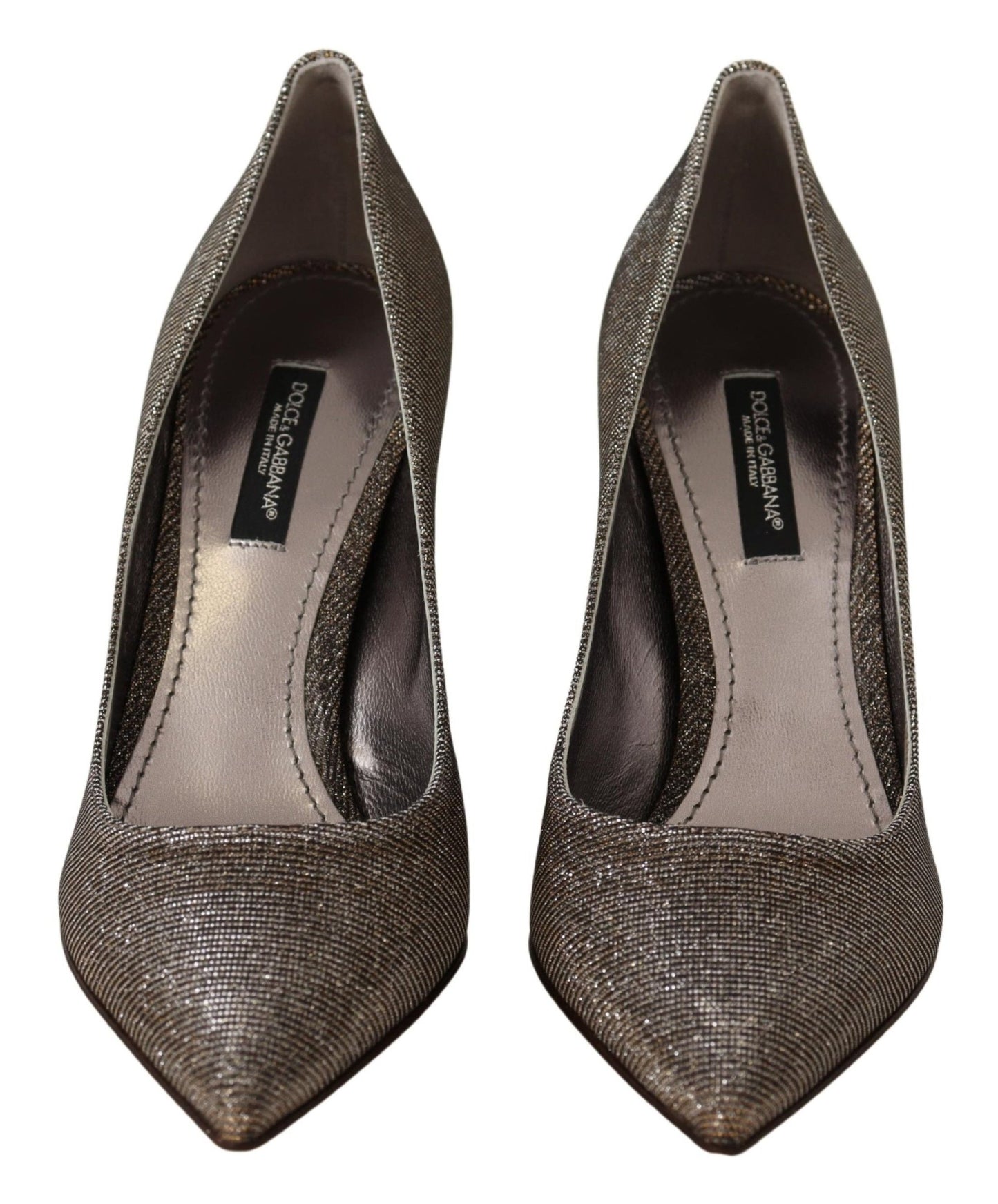 Dolce & Gabbana Elegant Silver Heels Pumps Classic - Sandy Store ByNet