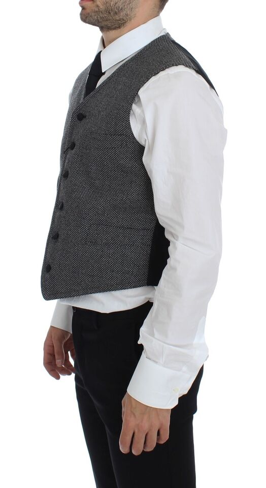 Dolce & Gabbana Elegant Single Breasted Gray Dress Vest - Sandy Store ByNet