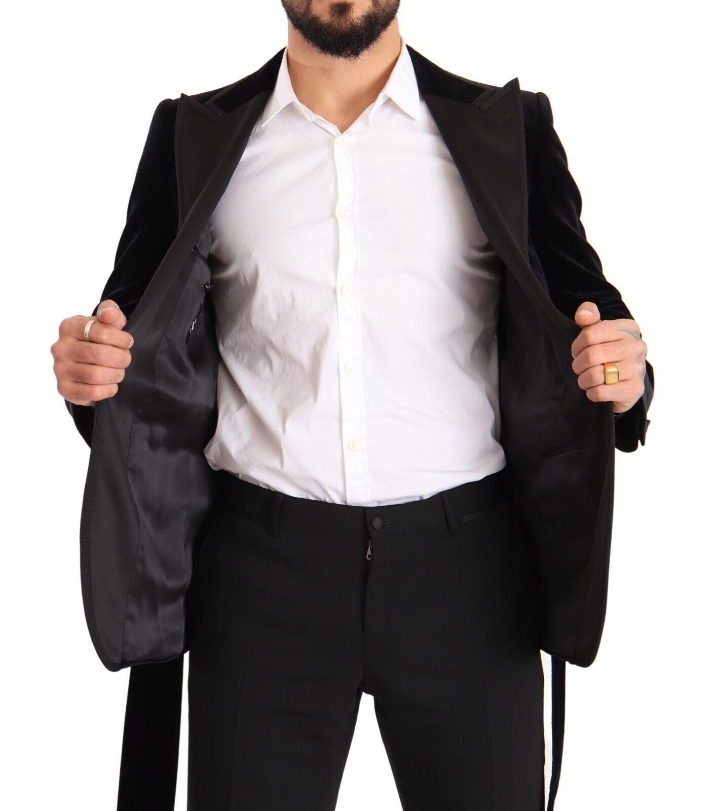 Dolce & Gabbana Elegant Single Breasted Velvet Blazer - Sandy Store ByNet
