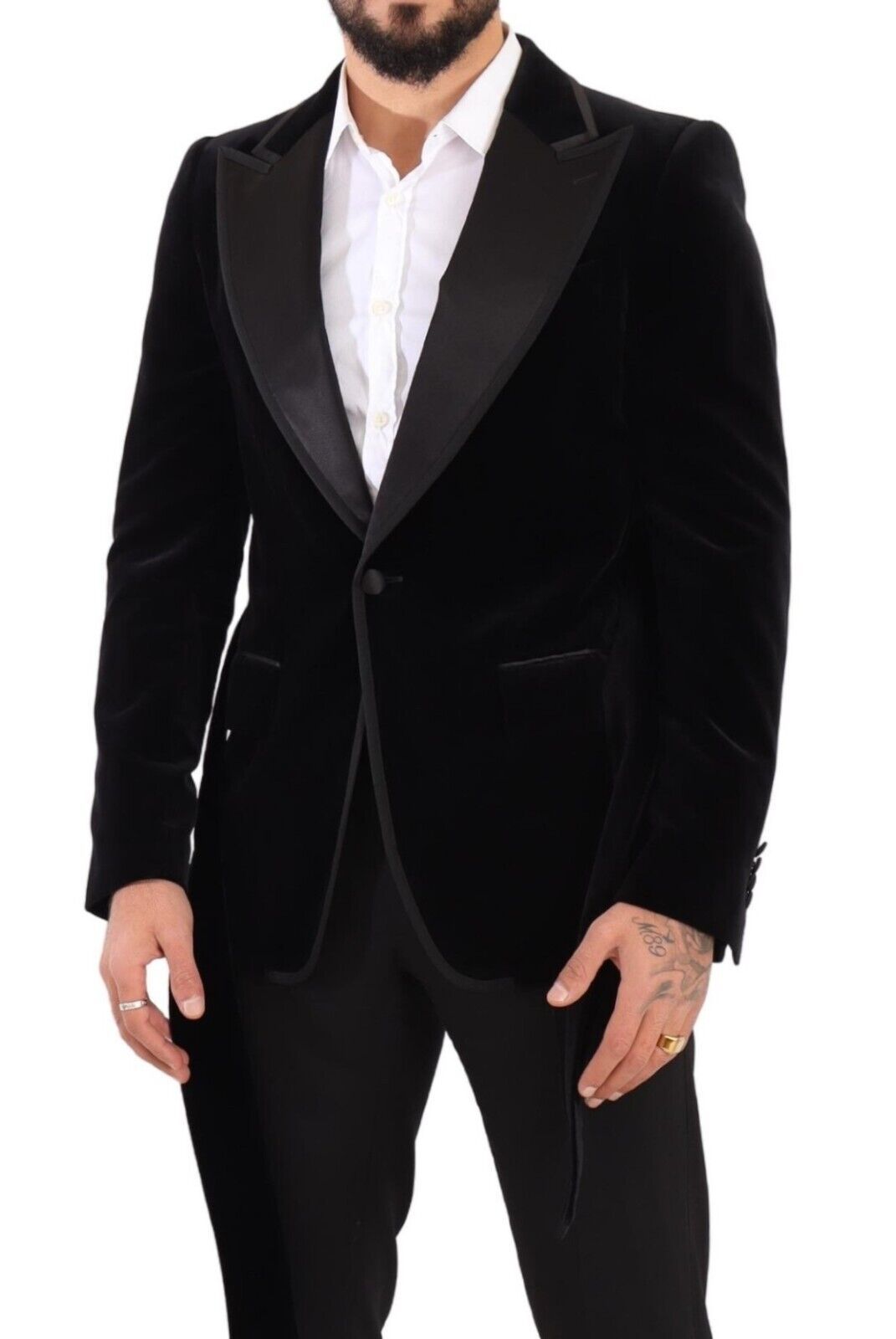 Dolce & Gabbana Elegant Single Breasted Velvet Blazer - Sandy Store ByNet