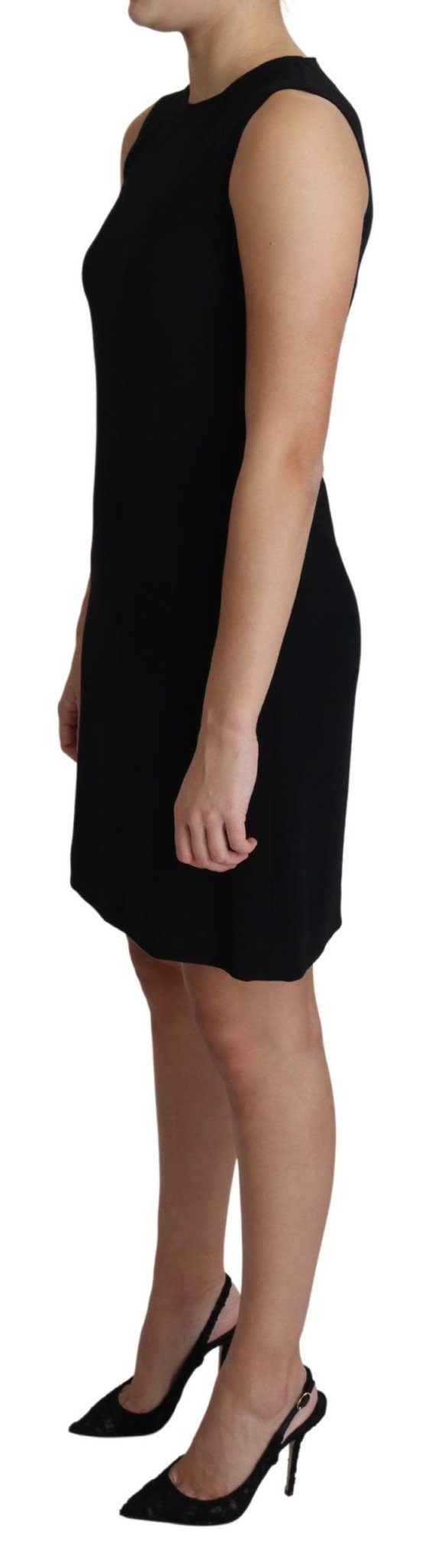 Dolce & Gabbana Elegant Sleeveless Black A - Line Mini Dress - Sandy Store ByNet